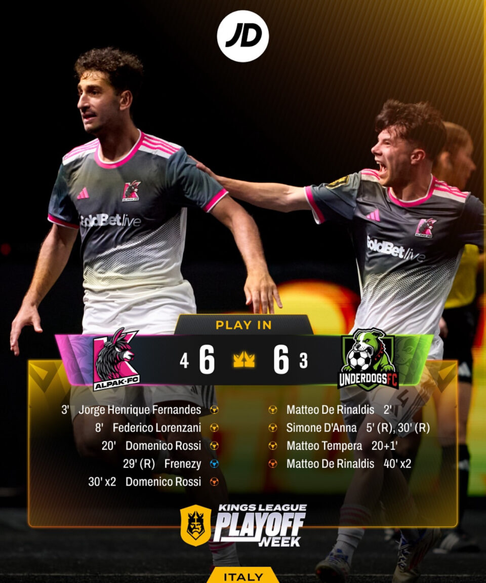 Risultato finale Alpak-Underdogs
